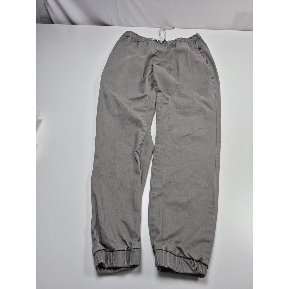 Wowie Men's Jogger Pants Gray Southwestern Trim Elastic Waist Large